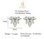 CLARA 925 Sterling Silver Elsie Mangalsutra Tanmaniya Pendant Earring Jewellery Set with Chain Gift for Women and Girls