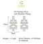 CLARA 925 Sterling Silver Daisy Mangalsutra Tanmaniya Pendant Earring Jewellery Set with Chain Gift for Women and Girls
