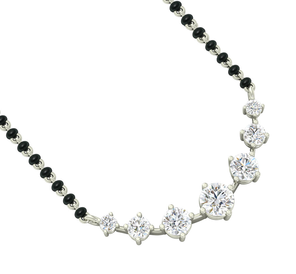 7 Stone Mangalsutra Chain Pendant