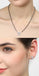 CLARA 925 Sterling Silver Aria Mangalsutra Tanmaniya Pendant Earring Jewellery Set with Chain Gift for Women and Girls