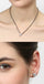 CLARA 925 Sterling Silver Valentine Mangalsutra Tanmaniya Pendant Earring Jewellery Set with Chain Gift for Women and Girls