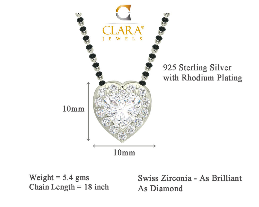 Valentine Mangalsutra Chain Pendant