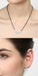 CLARA 925 Sterling Silver Poppy Mangalsutra Tanmaniya Pendant Earring Jewellery Set with Chain Gift for Women and Girls