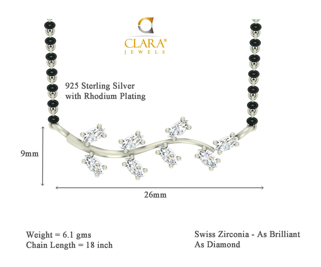 Leaf Mangalsutra Chain Pendant