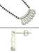 CLARA 925 Sterling Silver Ayla Mangalsutra Tanmaniya Pendant Earring Jewellery Set with Chain Gift for Women and Girls