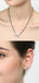 CLARA 925 Sterling Silver Ayla Mangalsutra Tanmaniya Pendant Earring Jewellery Set with Chain Gift for Women and Girls