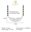 CLARA 925 Sterling Silver Daisy Mangalsutra Tanmaniya Pendant Earring Jewellery Set with Chain Gift for Women and Girls