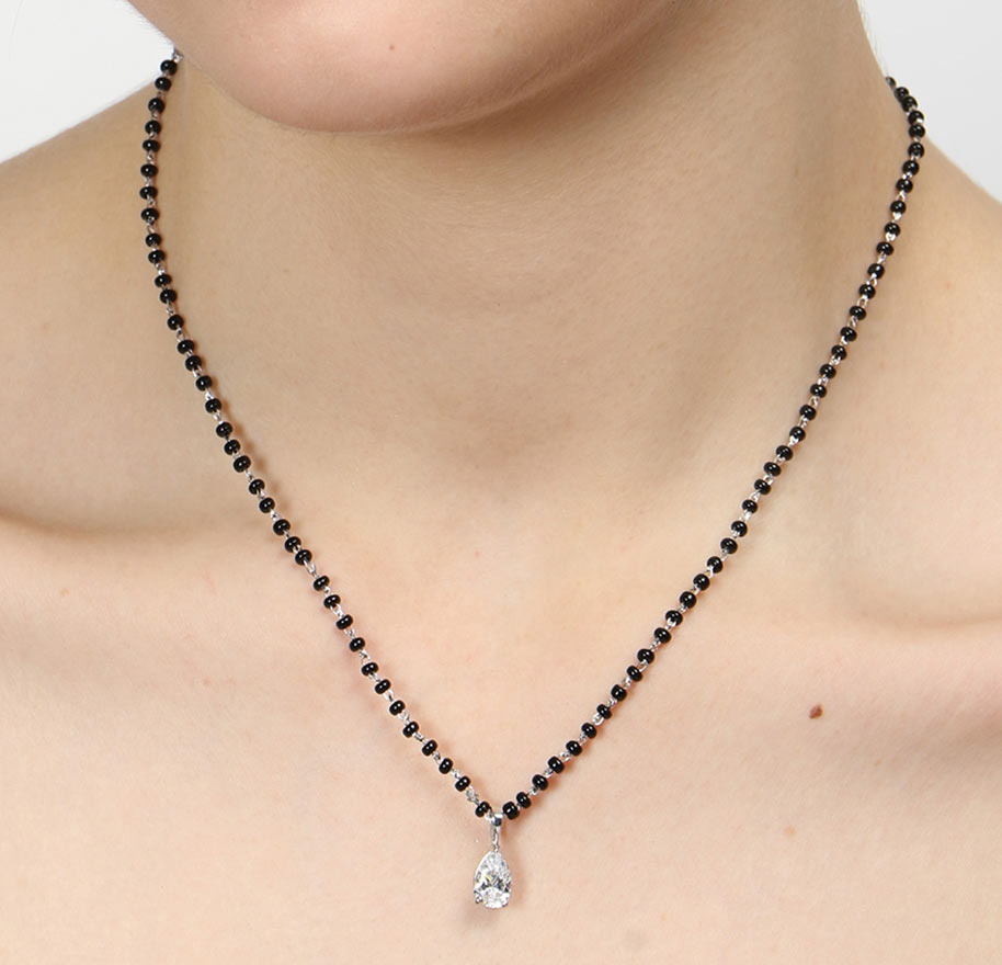 Pear Mangalsutra Chain Pendant