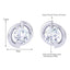 Clara Made with Swiss Zirconia 925 Sterling Silver Platinum Plated Roma Solitaire Earring Gift For Women & Girls