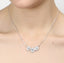 CLARA 925 Sterling Silver Rhodium Plated Cubic Zirconia Pendant with Chain for Women & Girls