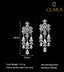 Clara 925 Sterling Silver Queen'S Dangler Earrings