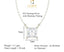 CLARA 925 Sterling Silver Rhodium Plated Square Pendant Earring Necklace Set with Chain Gift for Women and Girls