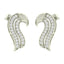 CLARA 925 Sterling Silver Swiss Zirconia Zoe Earring With Screw Back Gift for Women and Girls