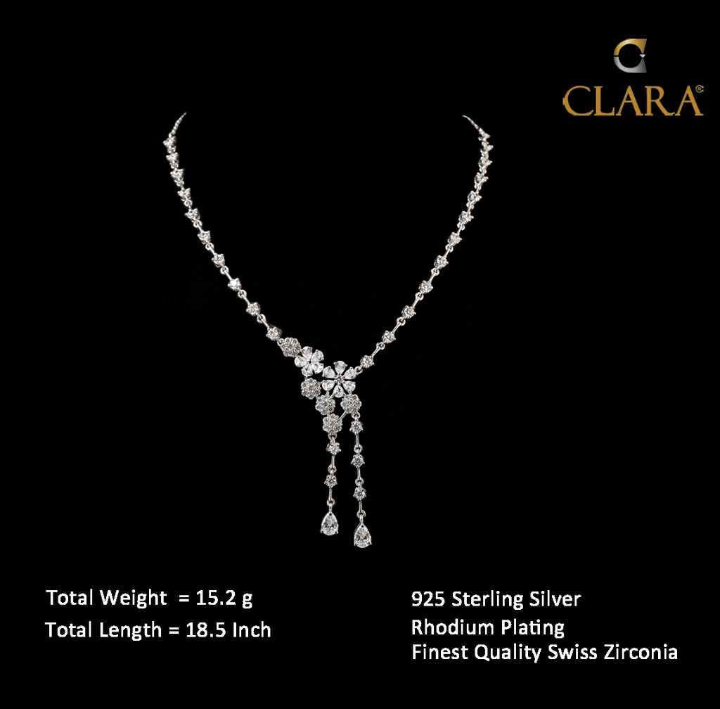 Clara 925 Sterling Silver Anaya Necklace