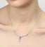 CLARA 925 Sterling Silver Rhodium Plated Mila Pendant with Chain Gift for Women and Girls