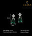 Clara 925 Sterling Silver Solitaire Green Drop Earrings