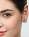 CLARA 925 Sterling Silver Swiss Zirconia Evie Earring With Screw Back Gift for Women and Girls