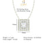 CLARA 925 Sterling Silver Rhodium Plated Princess Pendant with Chain Gift for Women and Girls