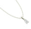 CLARA 925 Sterling Silver Rhodium Plated Pear Pendant with Chain Gift for Women & Girls