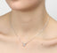 CLARA 925 Sterling Silver Rhodium Plated Square Pendant with Chain Gift for Women & Girls