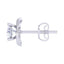 Clara Made with Swiss Zirconia 925 Sterling Silver Platinum Plated Roma Solitaire Earring Gift For Women & Girls