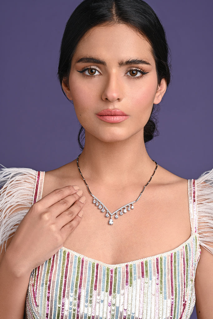 Clara 925 Sterling Silver Liba Necklace