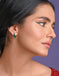 Clara 925 Sterling Silver Solitaire Green Drop Earrings