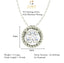 CLARA 925 Sterling Silver Rhodium Plated Rope Pendant with Chain Gift for Women and Girls