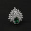 Clara 925 Sterling Silver Prisha Adjustable Cocktail Ring 