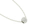 CLARA 925 Sterling Silver Rhodium Plated Ball Pendant with Chain Gift for Women and Girls