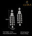 Clara 925 Sterling Silver Shiza Dangler Earrings