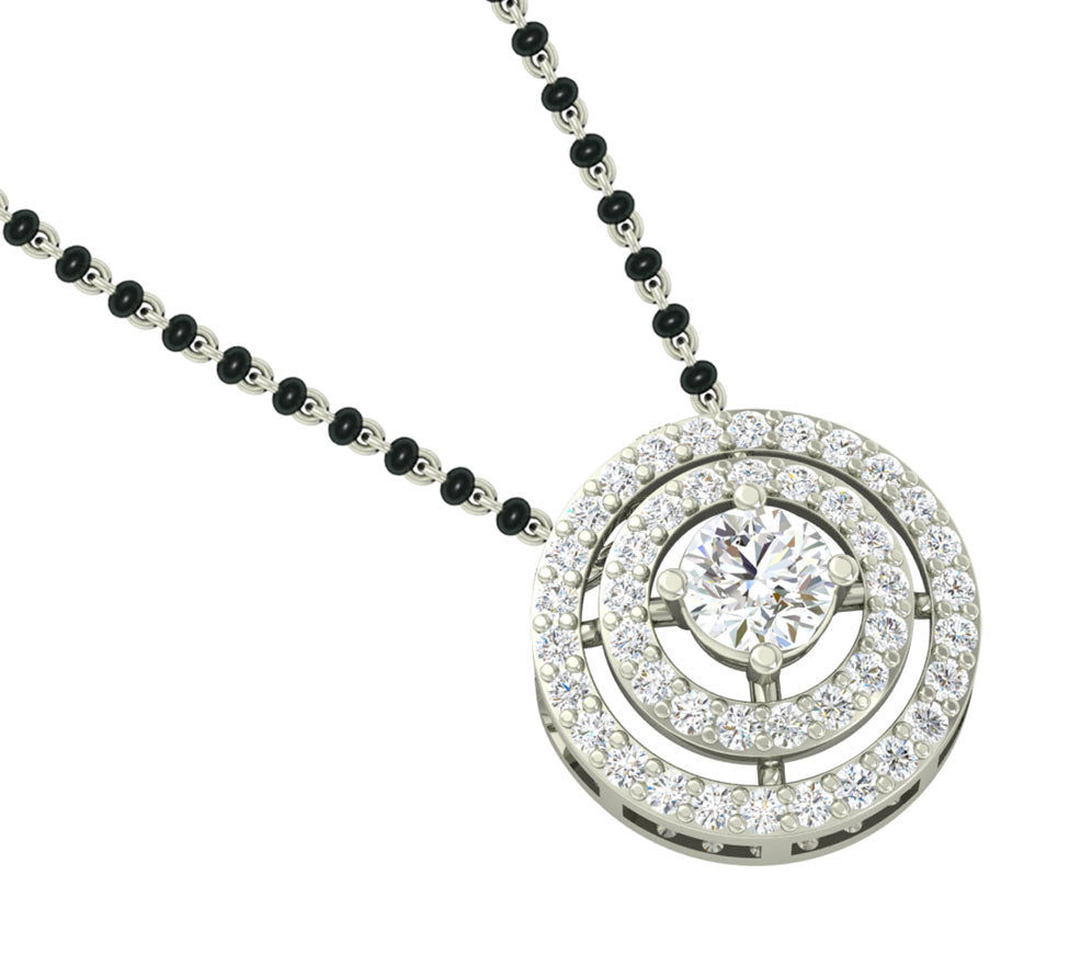 Halo Mangalsutra Chain Pendant