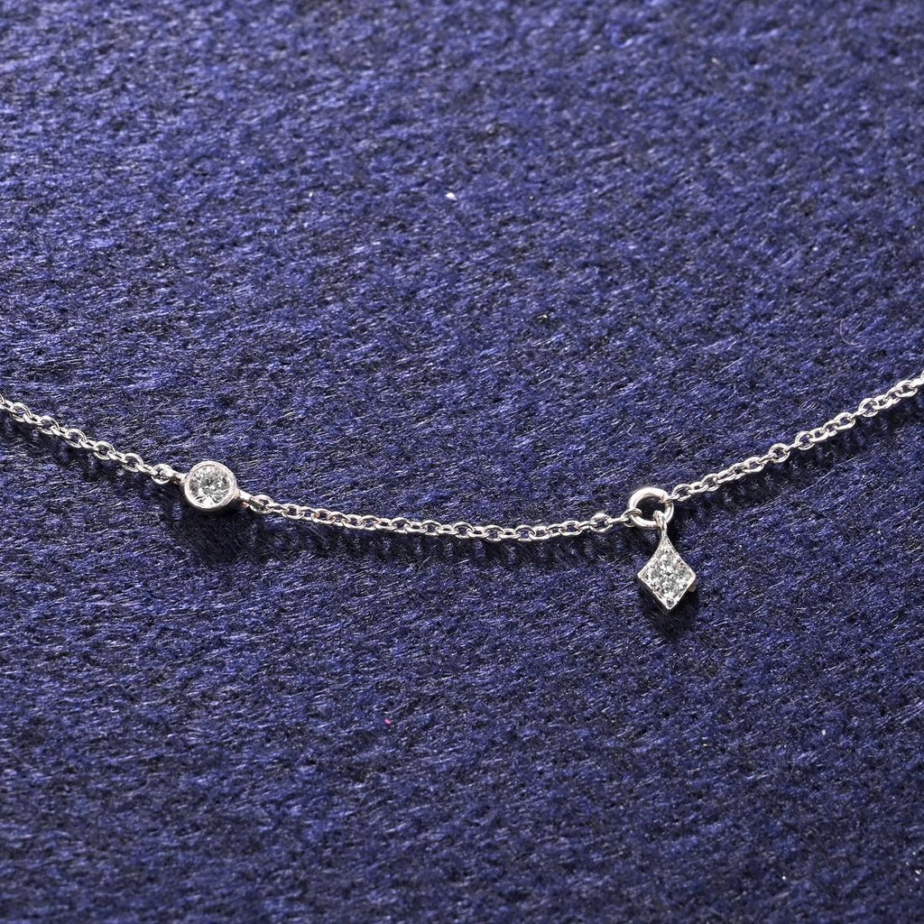 CLARA 925 Sterling Silver Minimal Daily wear Charm Minimal Necklace Chain 