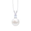 Clara 925 Sterling Silver Classic Pearl Pendant with Chain Gift for Women and Girls