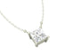 CLARA 925 Sterling Silver Rhodium Plated Square Pendant with Chain Gift for Women & Girls