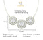 CLARA 925 Sterling Silver Rhodium Plated Cubic Zirconia Pendant with Chain for Women & Girls