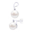 Clara 92.5 Sterling Silver Classic Pearl Pendant Earrings Set with Chain Jewellery Set Gift for Women and Girls