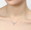 CLARA 925 Sterling Silver Rhodium Plated Lily Pendant with Chain Gift for Women and Girls