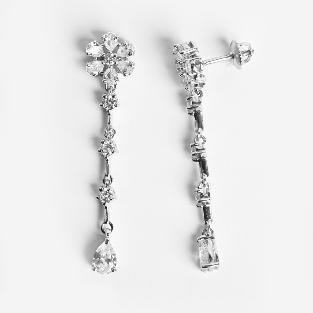 Clara 925 Sterling Silver Anaya Dangler Earrings