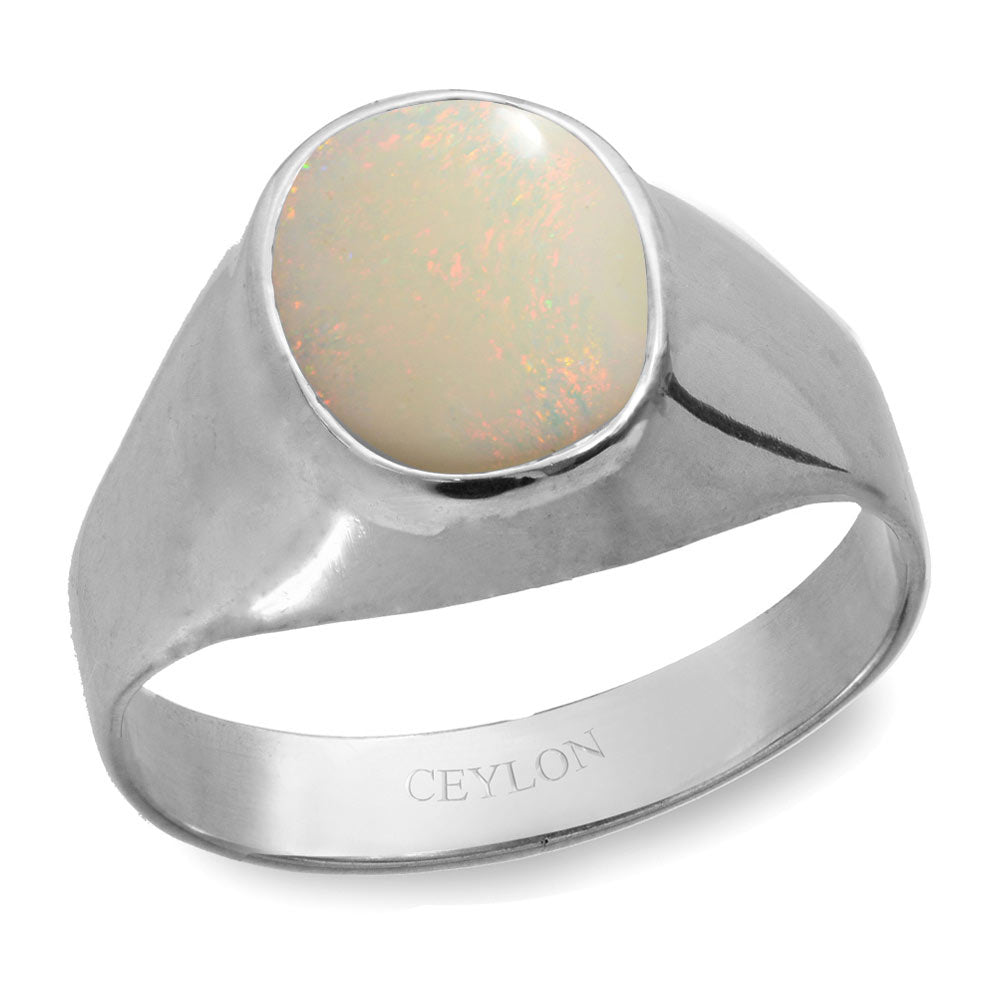 Buy-Ceylon-Gems-Australian-Opal-3cts-Bold-Silver-Ring