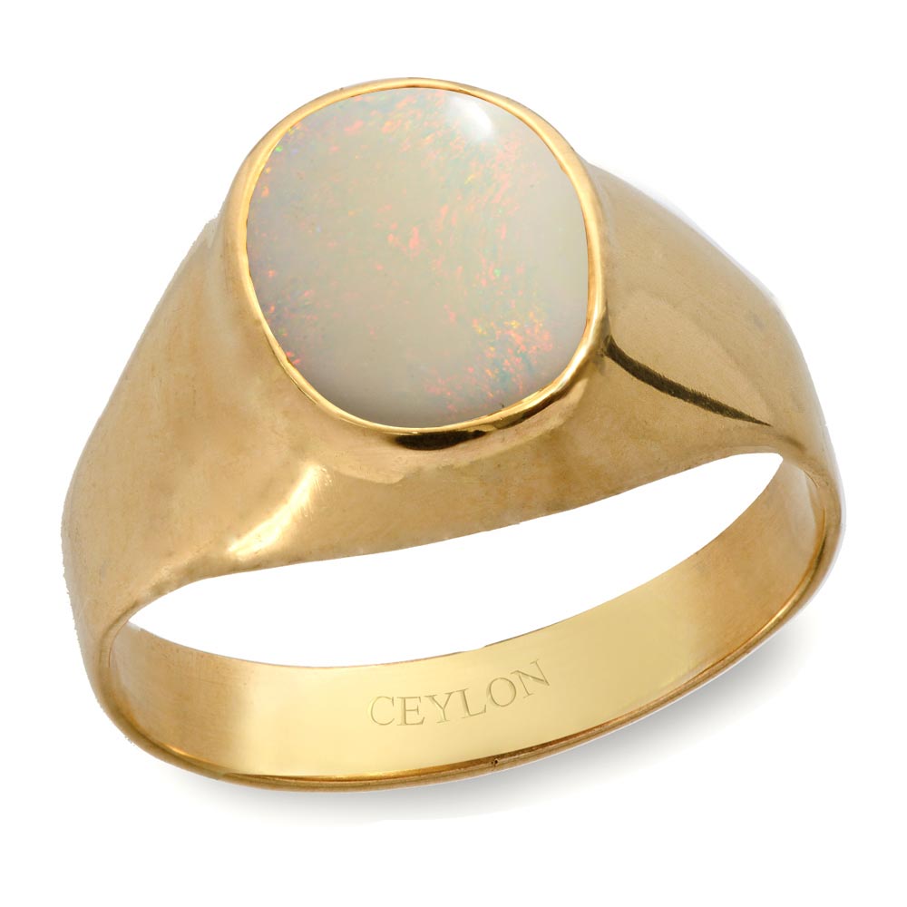 Buy-Ceylon-Gems-Australian-Opal-4.8cts-Bold-Panchdhatu-Ring