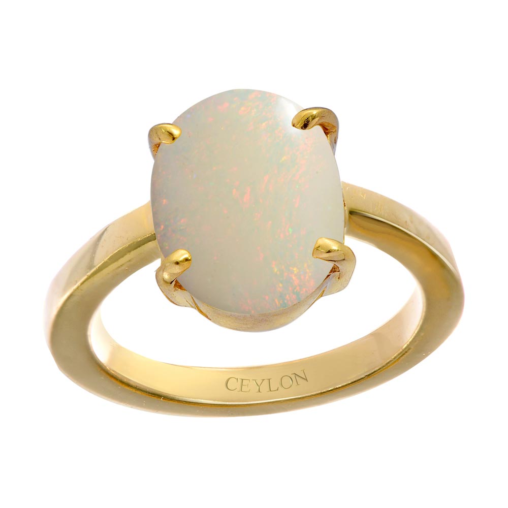 Buy-Ceylon-Gems-Australian-Opal-5.5cts-Prongs-Panchdhatu-Ring