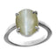 Ceylon Gems Chrysoberyl cat's eye Lehsunia 7.5cts or 8.25ratti stone Prongs Silver Ring