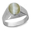 Ceylon Gems Chrysoberyl cat's eye Lehsunia 9.3cts or 10.25ratti stone Bold Silver Ring