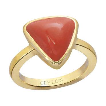 Buy-Ceylon-Gems-Italian-Coral-Moonga-6.5cts-Elegant-Panchdhatu-Ring