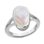 Ceylon Gems Precious Pearl Moti 6.5cts or 7.25ratti stone Zoya Silver Ring