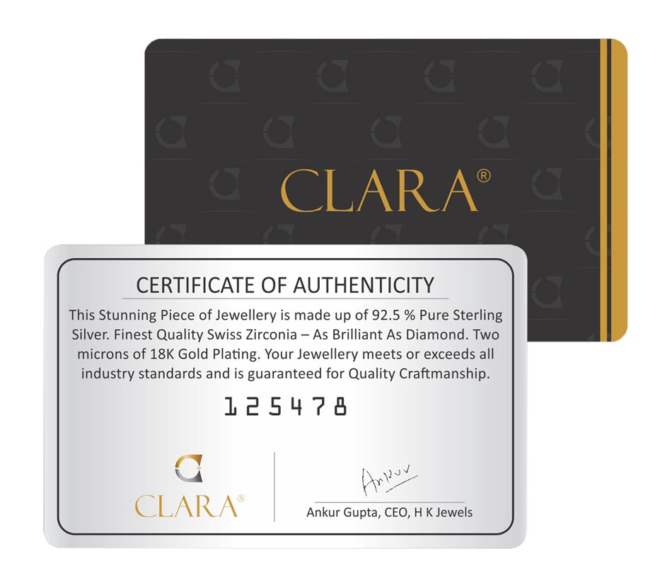 Clara 925 Sterling Silver and Cubic Zirconia Dangle & Drop Adelyn Earring With Screw Back for Women & Girls