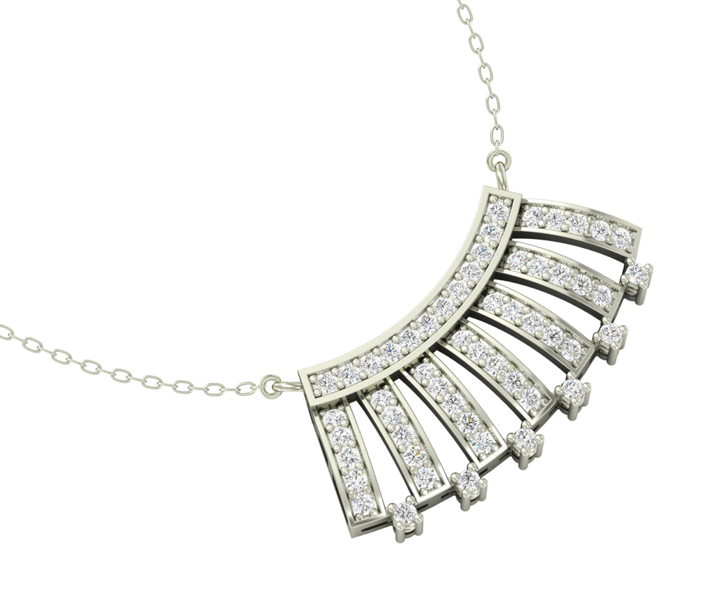 CLARA 925 Sterling Silver Rhodium Plated Ayla Pendant with Chain Gift for Women & Girls