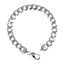 Silver Curb Bracelet 8.5 inches