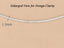 Clara Anti-Tarnish 92.5 Sterling Silver Silk Chain Necklace in 16 18 24 inches for Women & Girls
